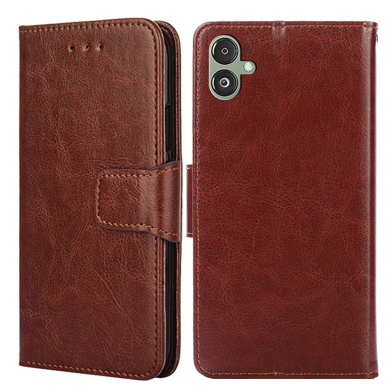 For Samsung Galaxy F14 5G Textured PU Leather Phone Case Wallet Stand Flip Cover For Samsung Galaxy F14 5G Textured PU Leather Phone Case Wallet Stand Flip Cover